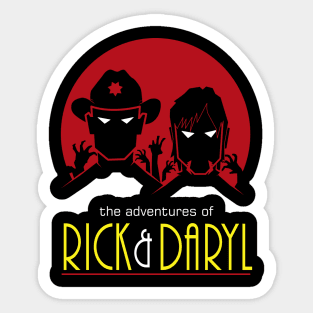 Adventures of Rick And DARYL Sticker